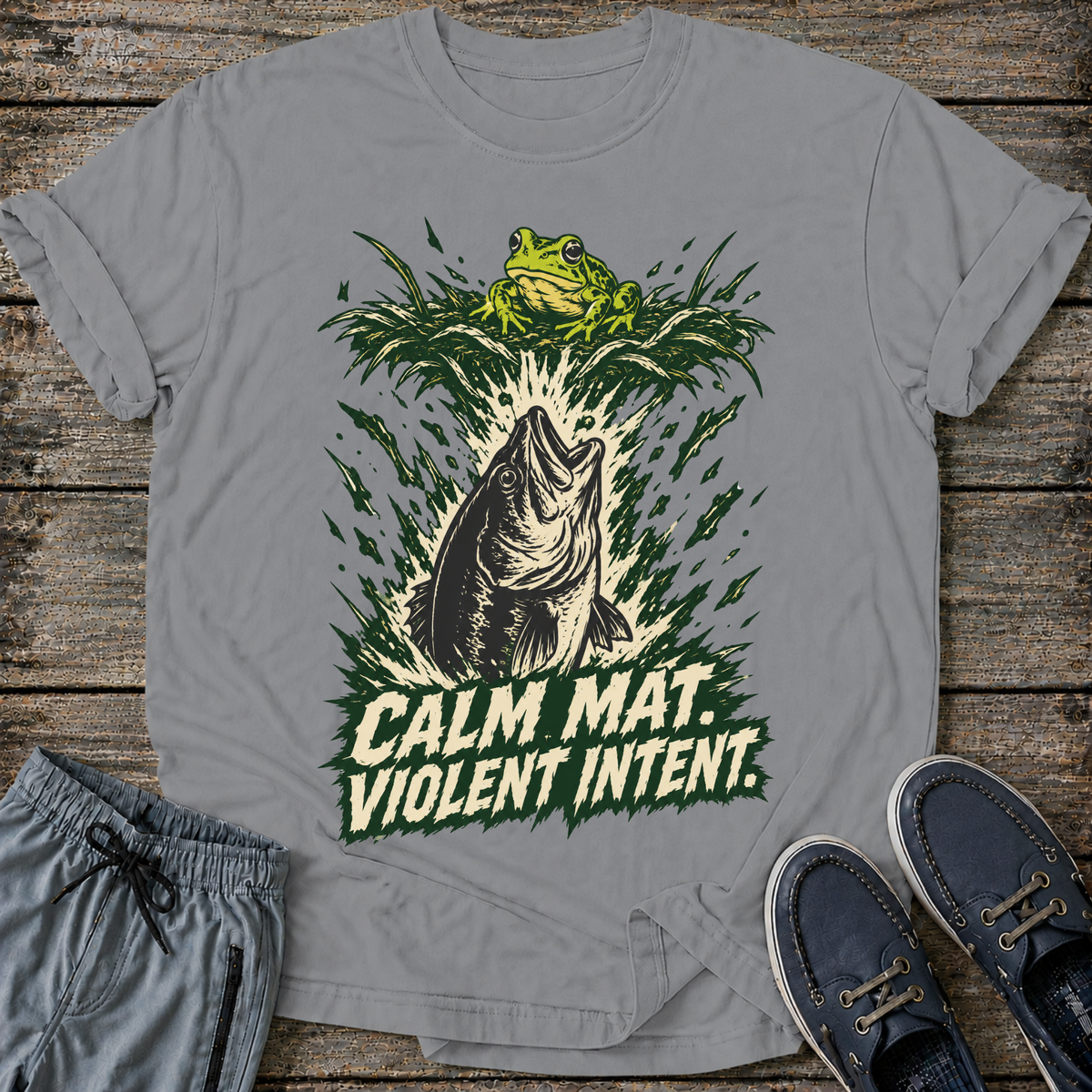 Calm Mat, Violent Intent T-Shirt