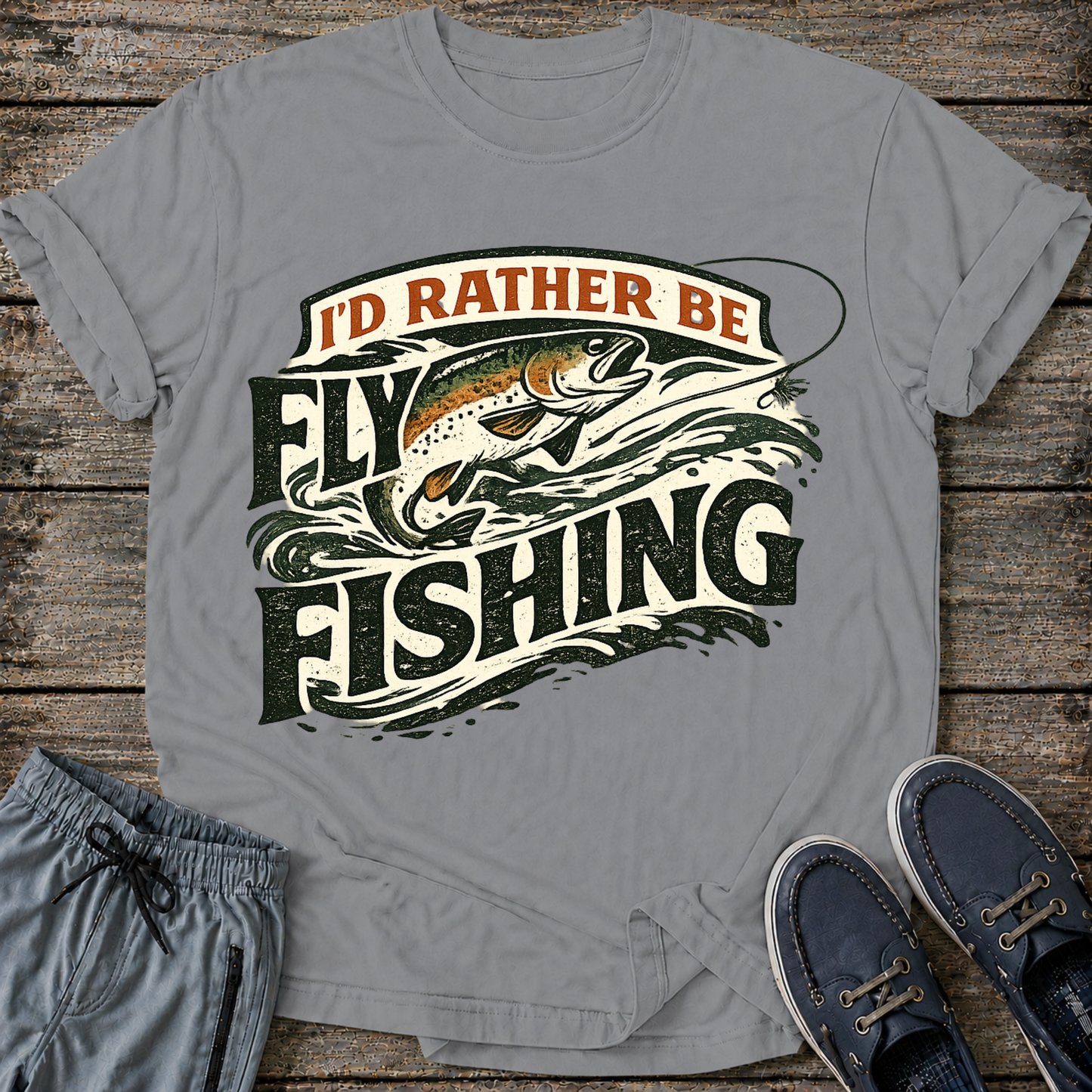 I'd Rather be Fly Fishing  T-Shirt