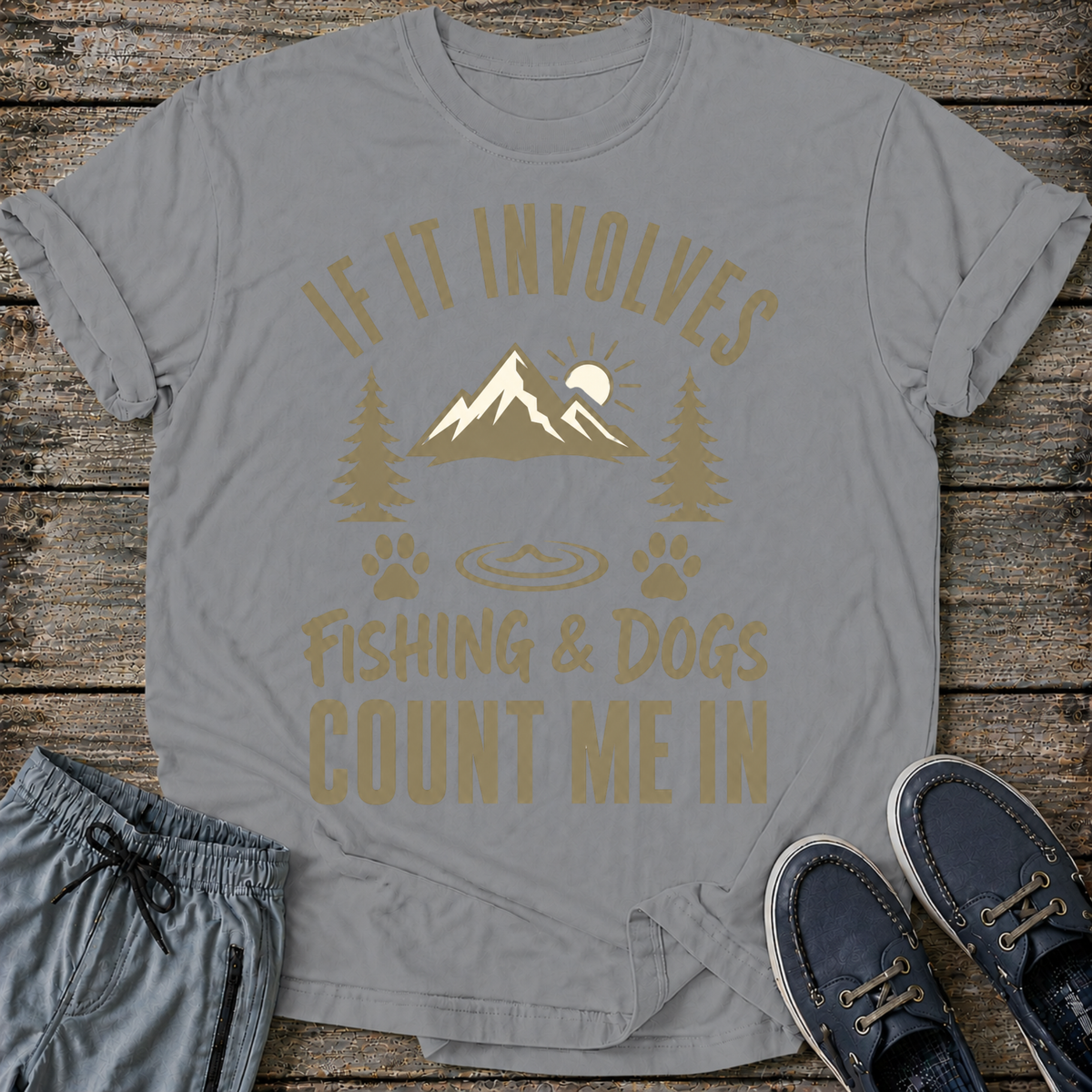 If It Involves Fishing & Dogs T-Shirt