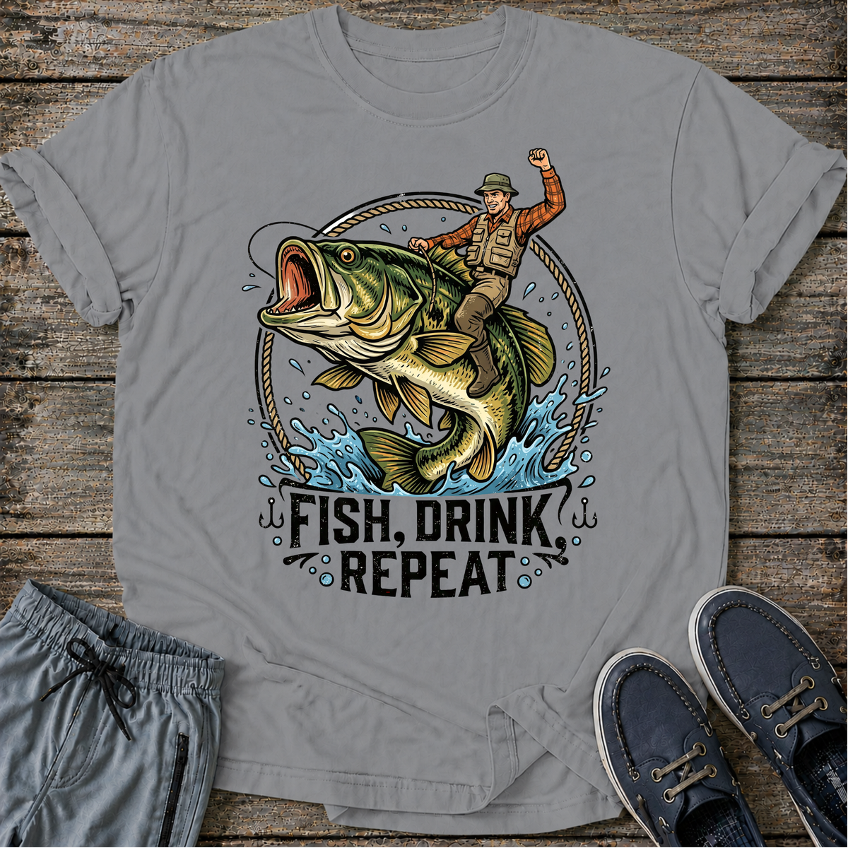 Fish, Drink, Repeat T-Shirt