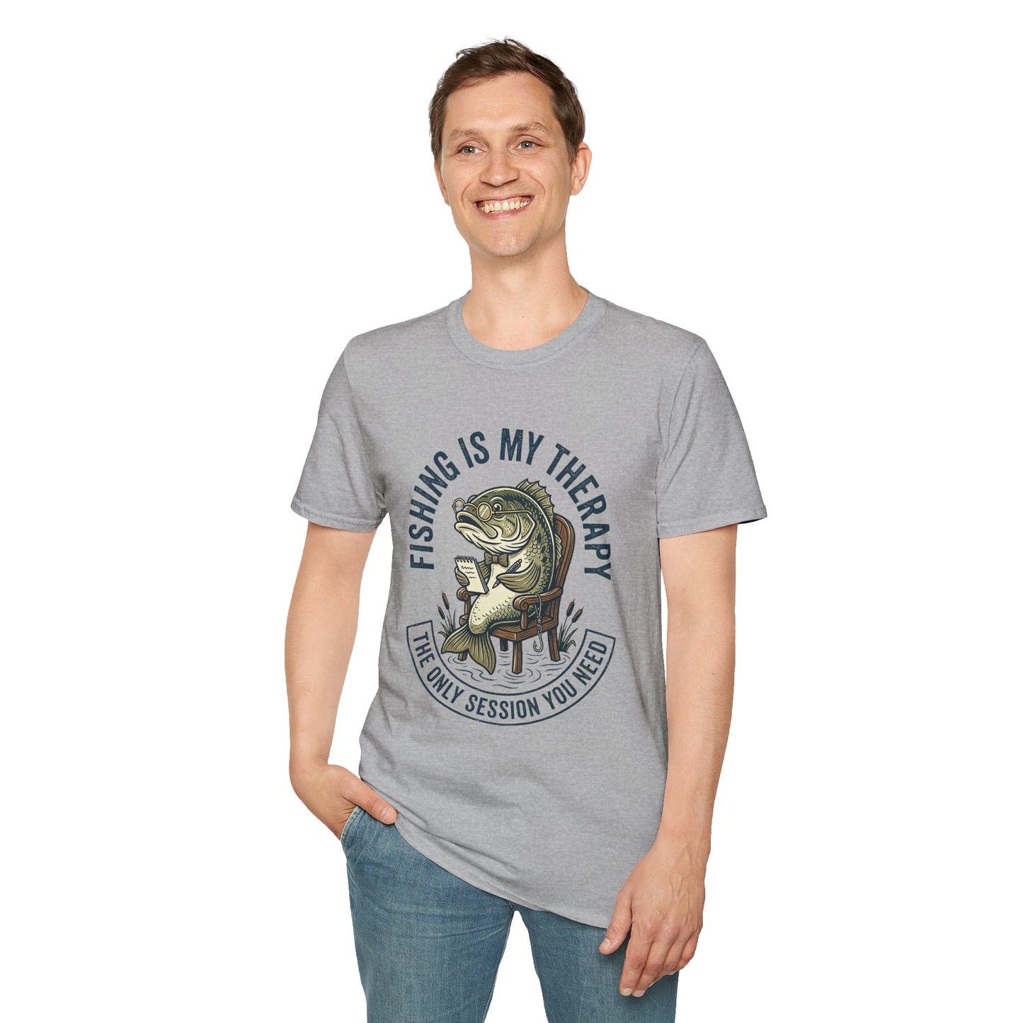 Fishing Is My Therapy T-Shirt Modify
