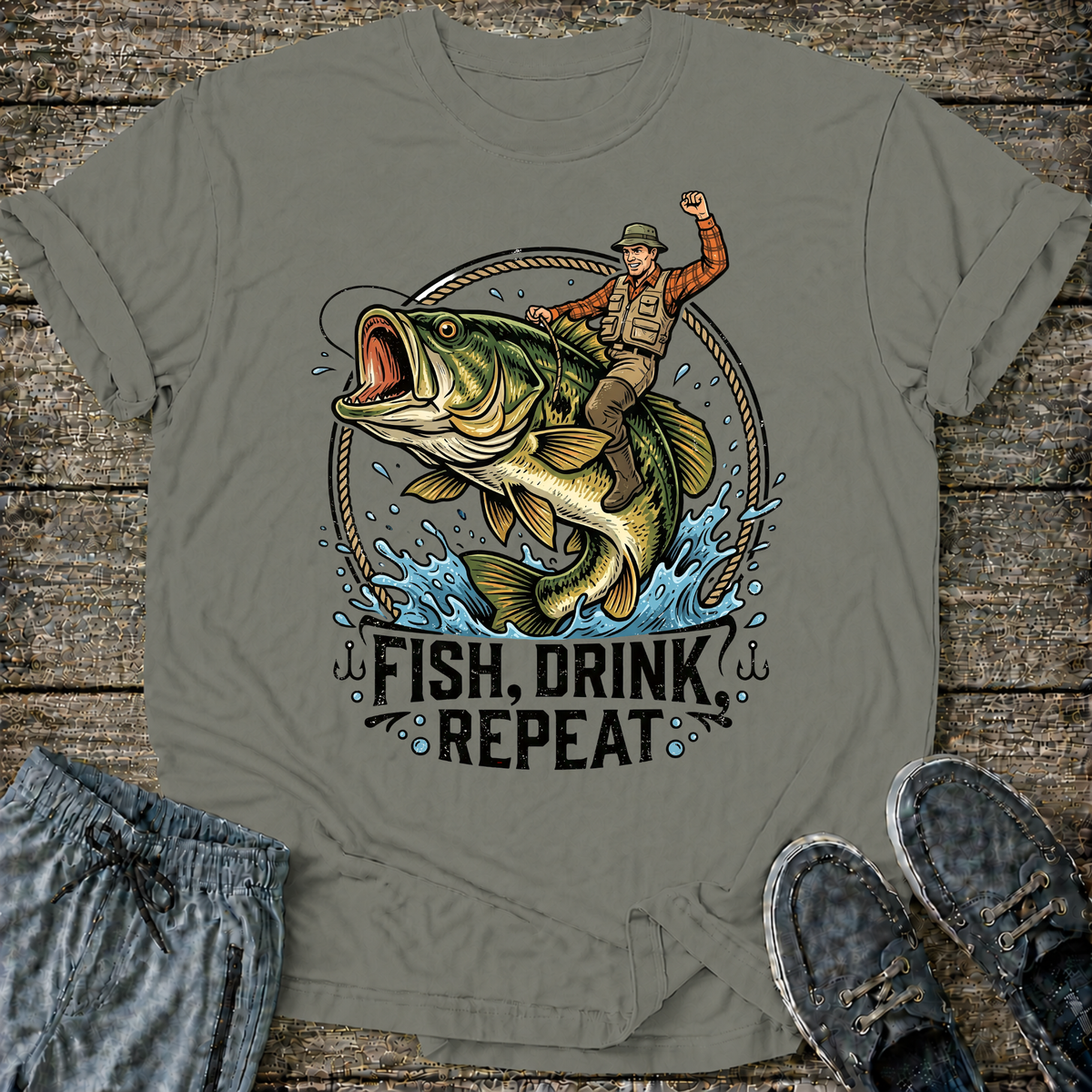 Fish, Drink, Repeat T-Shirt