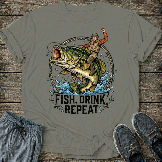 Fish, Drink, Repeat T-Shirt