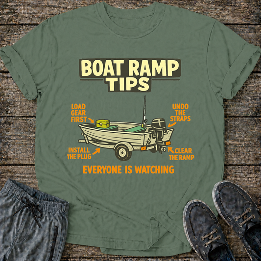 Boat Ramp Tips T-Shirt