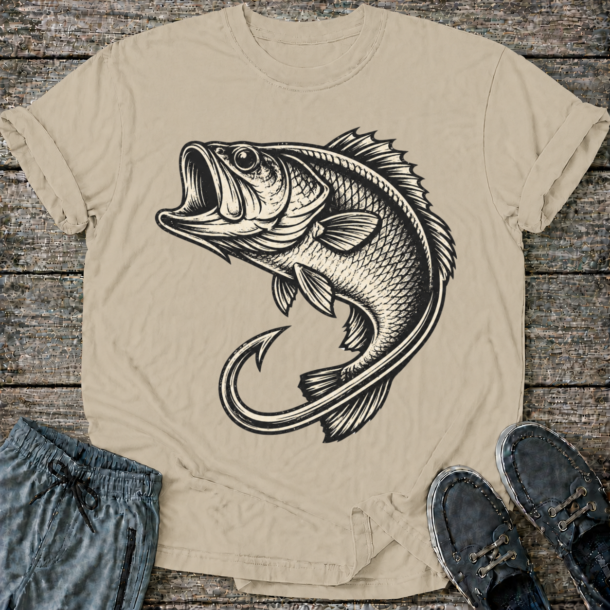 Retro Hook and Bass T-Shirt