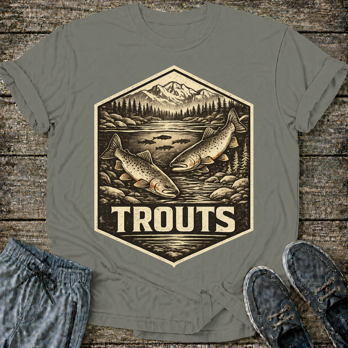 Trout Fishing Tee T-Shirt