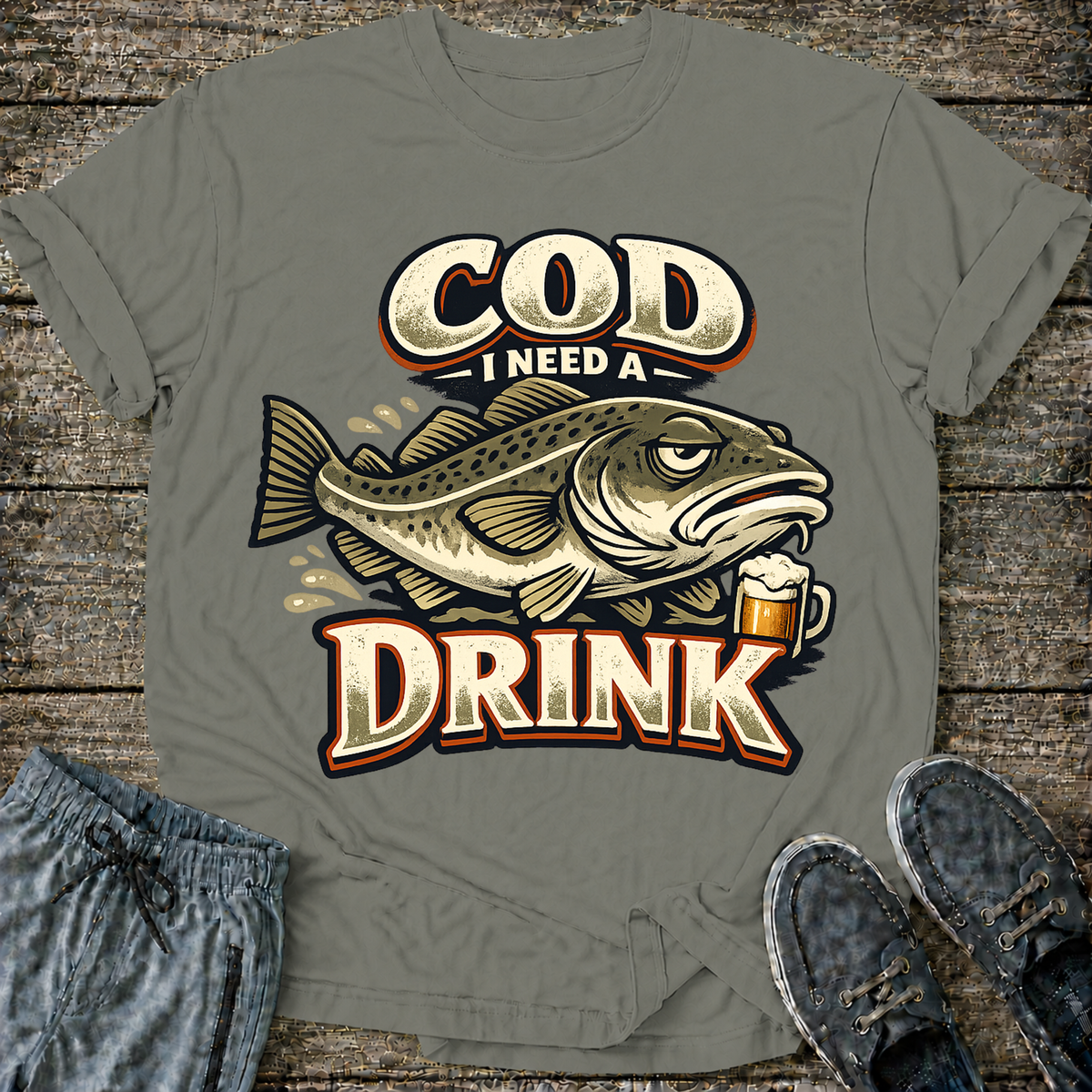 Cod I Need A Drink T-Shirt
