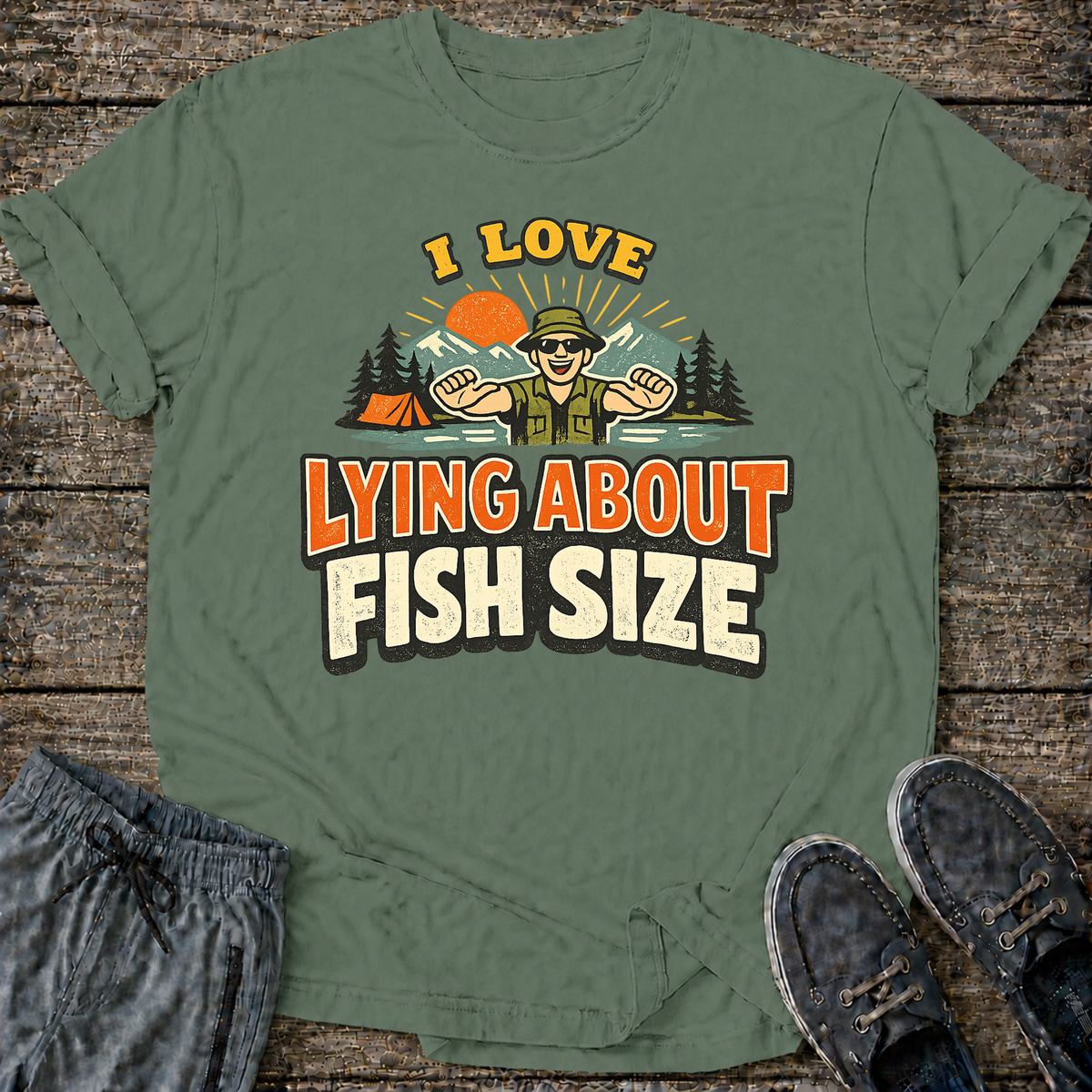 I Love Lying About Fish Size T-Shirt