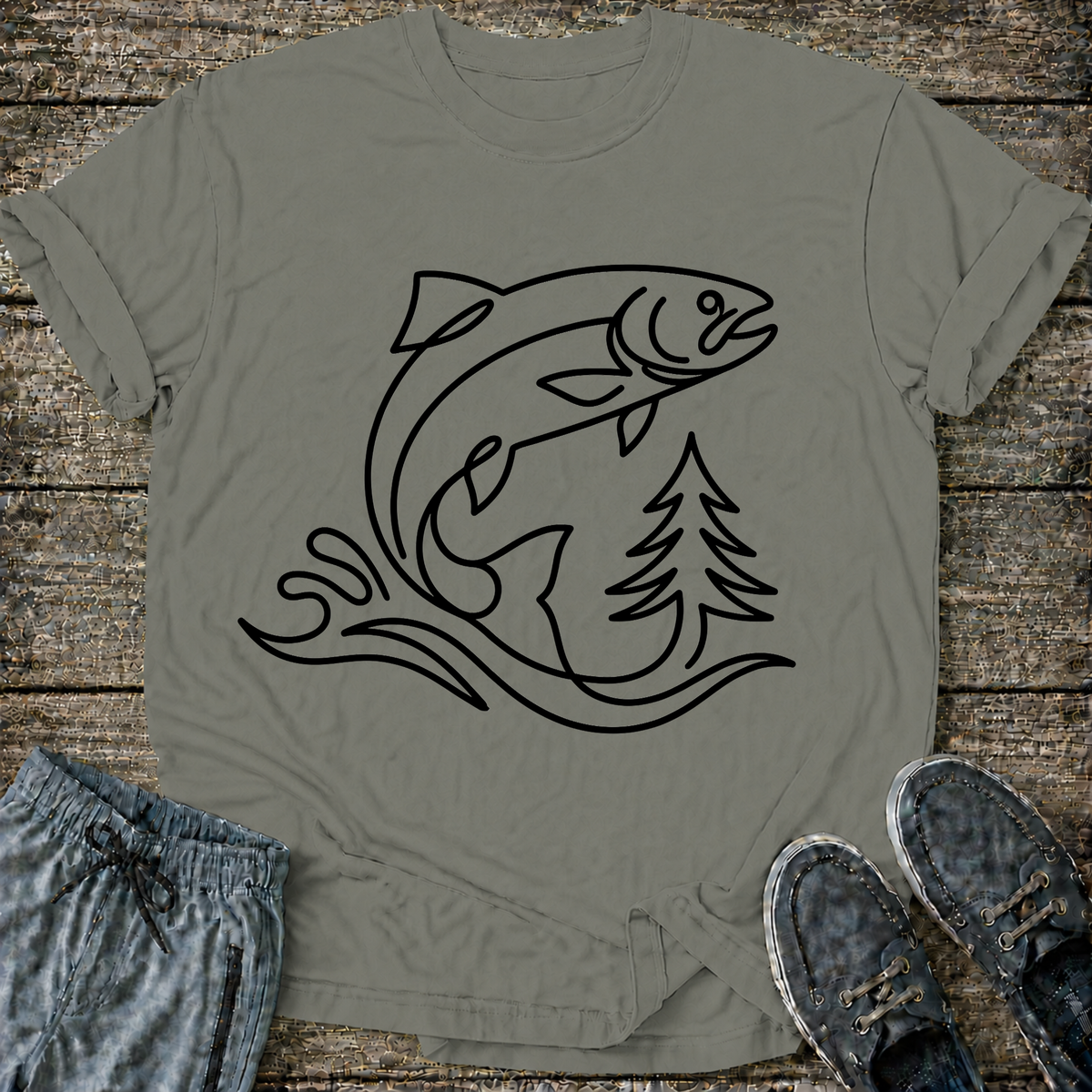 Minimalist Trout T-Shirt