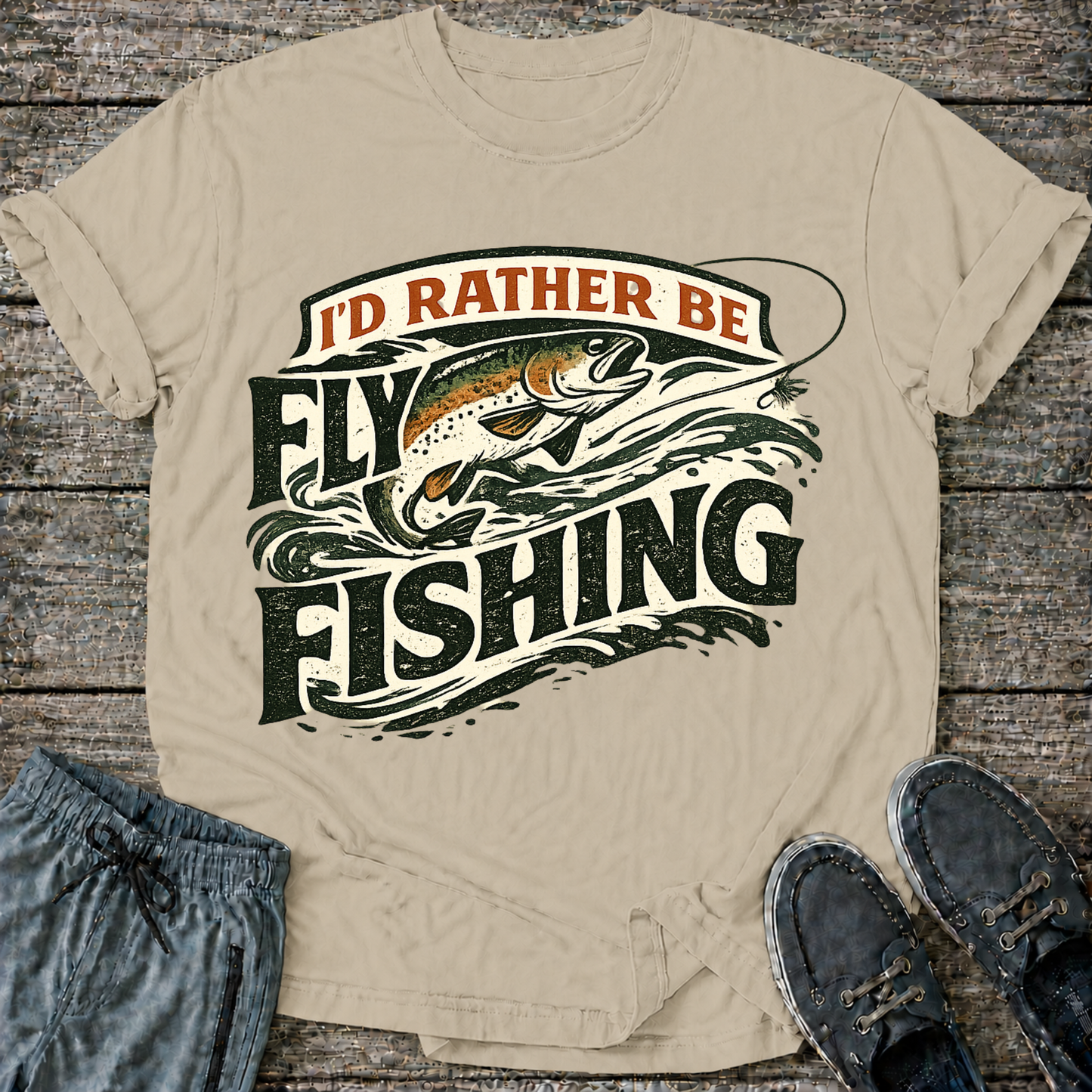 I'd Rather be Fly Fishing  T-Shirt