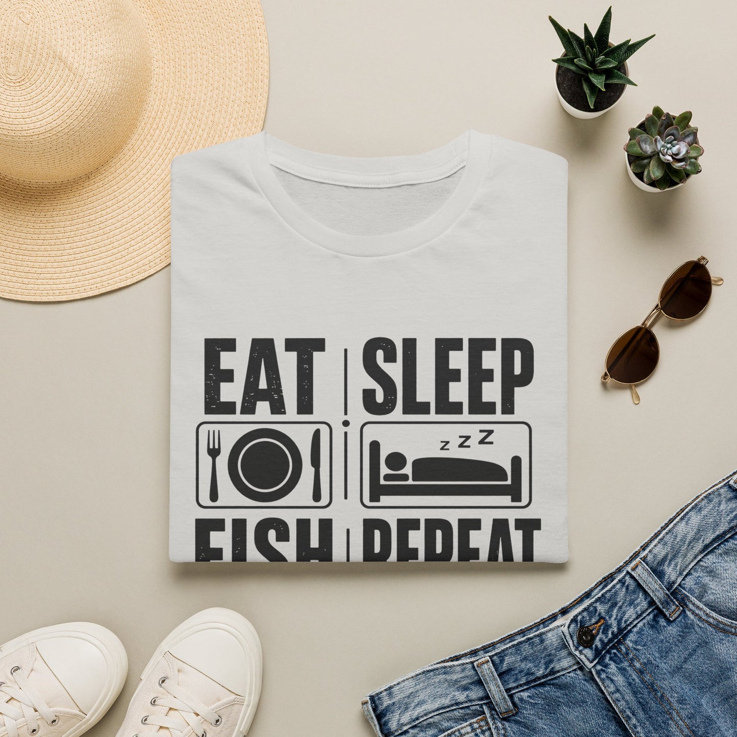 Eat Sleep Fish Repeat T-Shirt