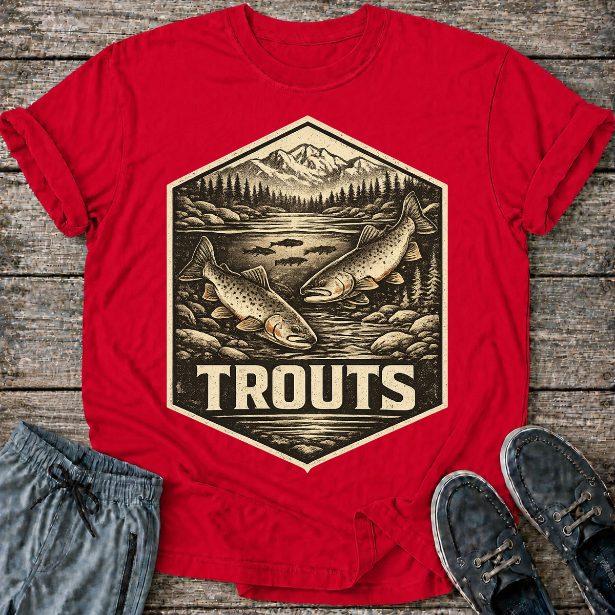 Trout Fishing Tee T-Shirt