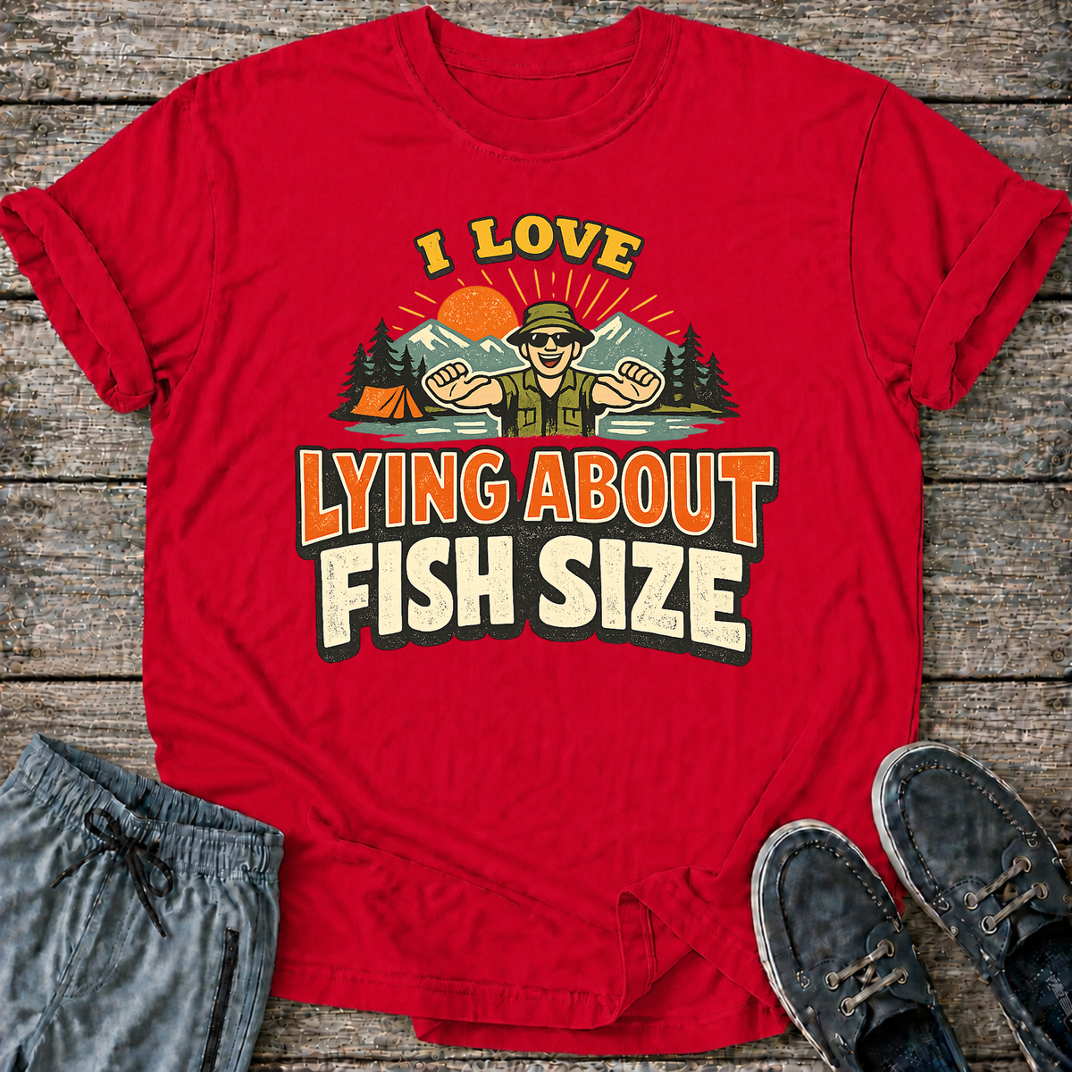 I Love Lying About Fish Size T-Shirt