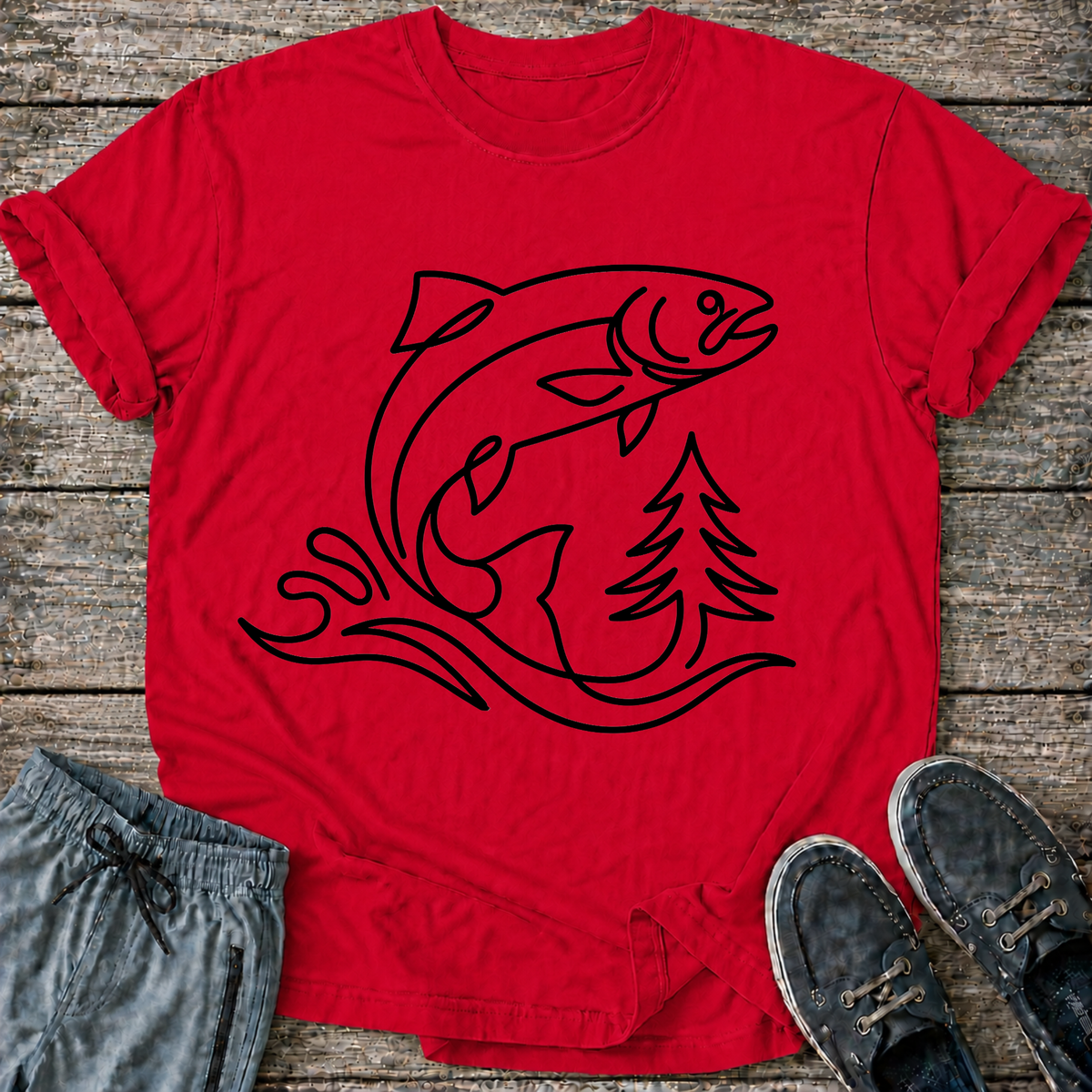 Minimalist Trout T-Shirt