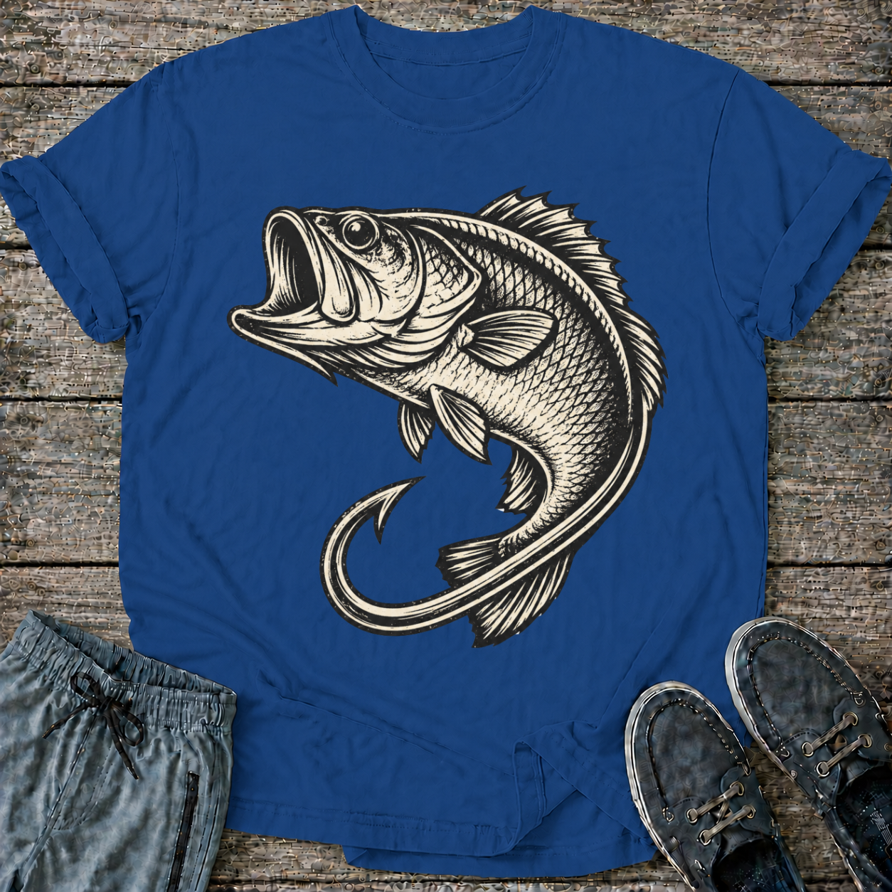 Retro Hook and Bass T-Shirt