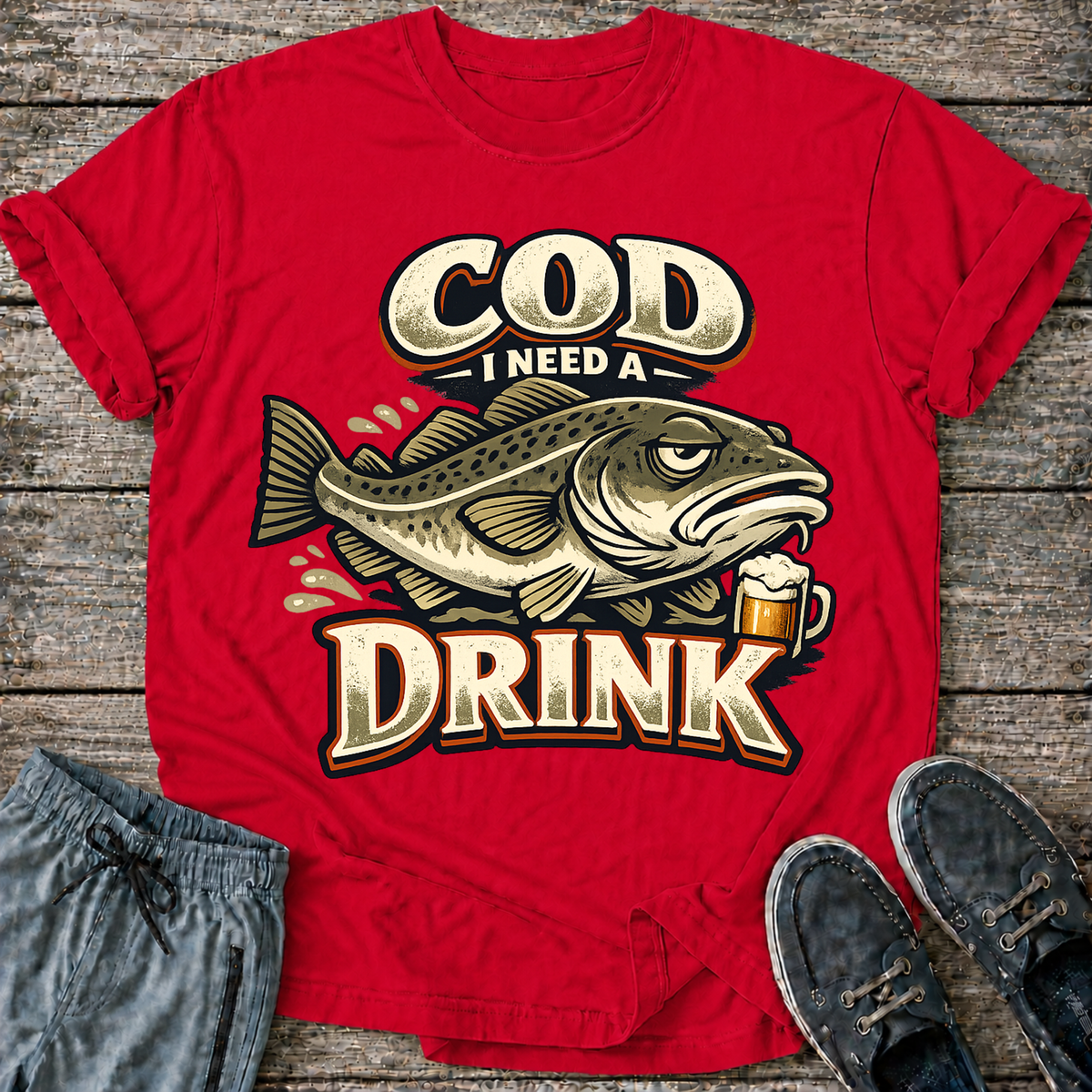 Cod I Need A Drink T-Shirt
