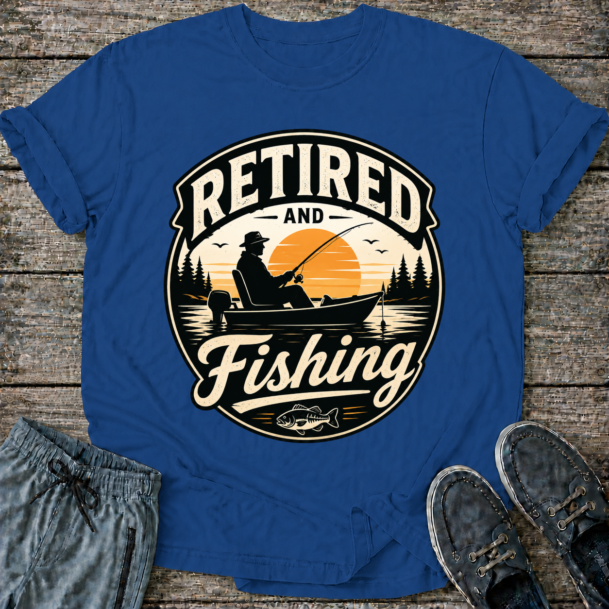 Retired and Fishing T-Shirt