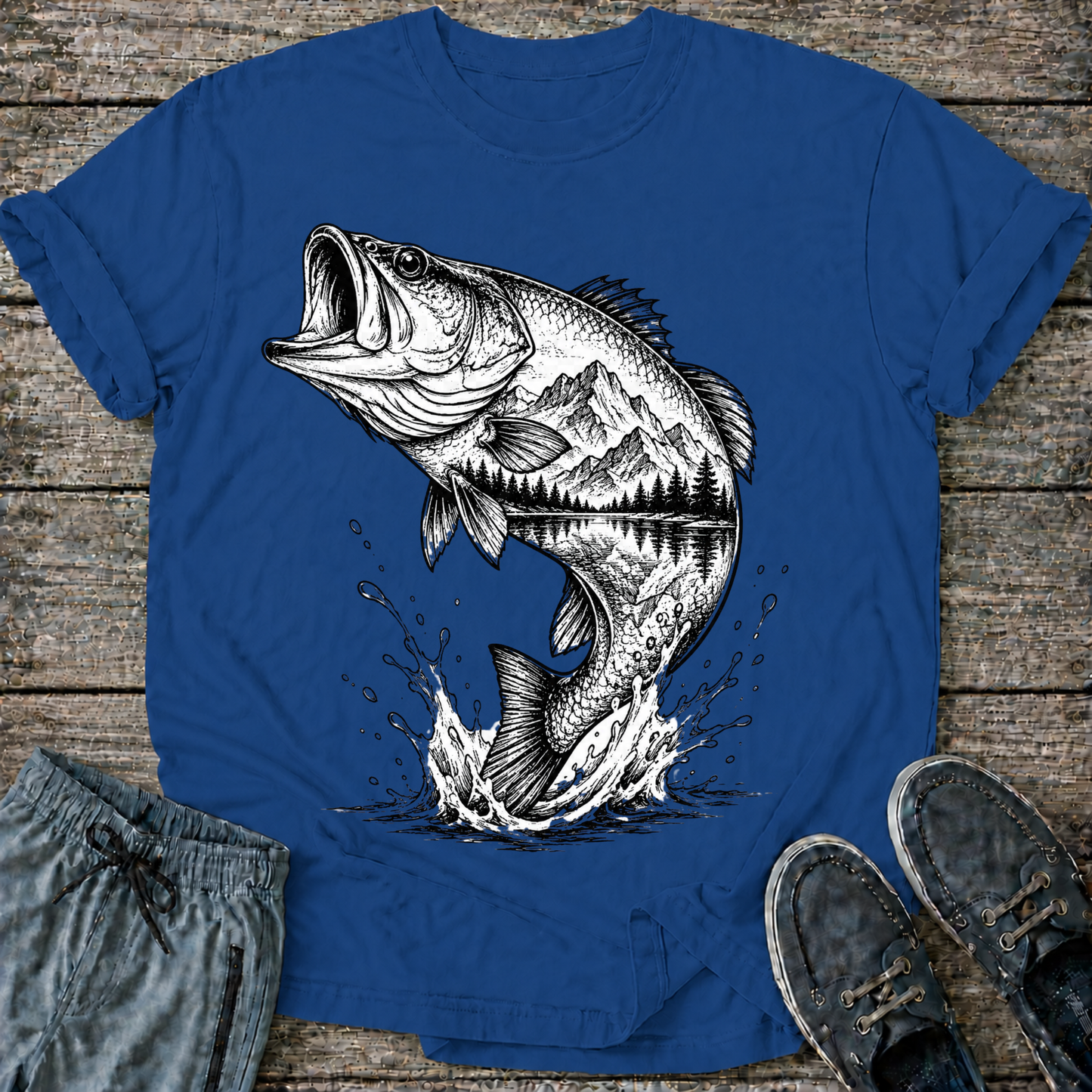 Mountain Art Bass  T-Shirt