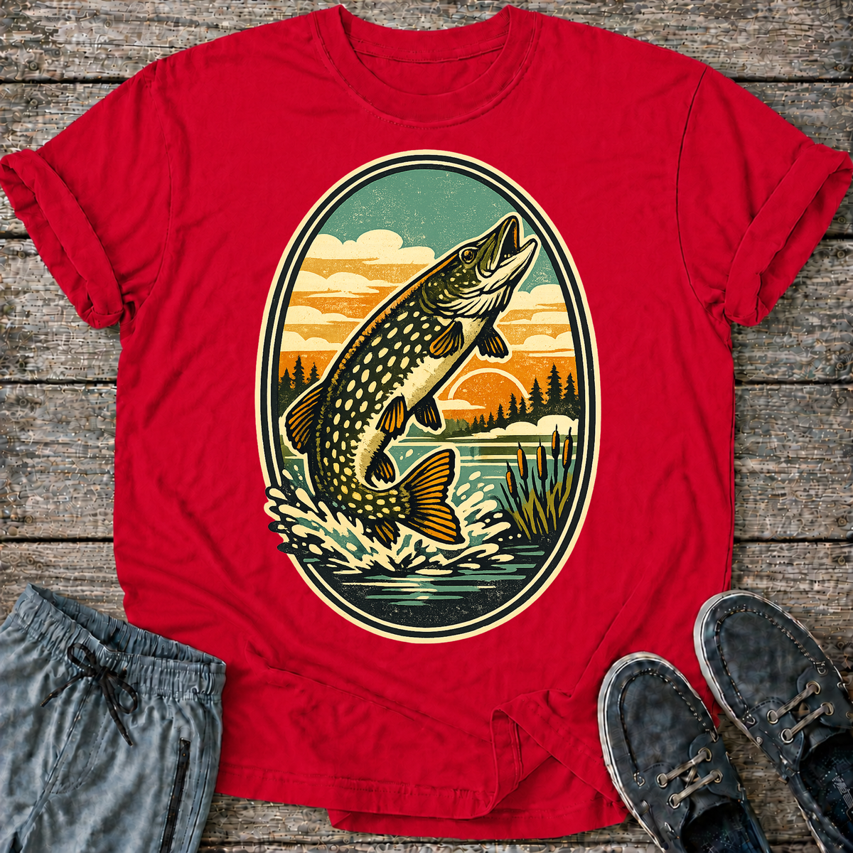 Retro Northern Pike T-Shirt