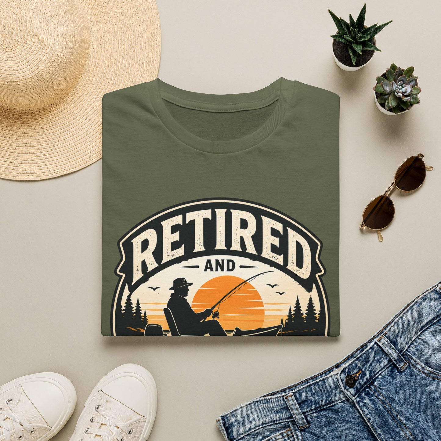 Retired and Fishing T-Shirt