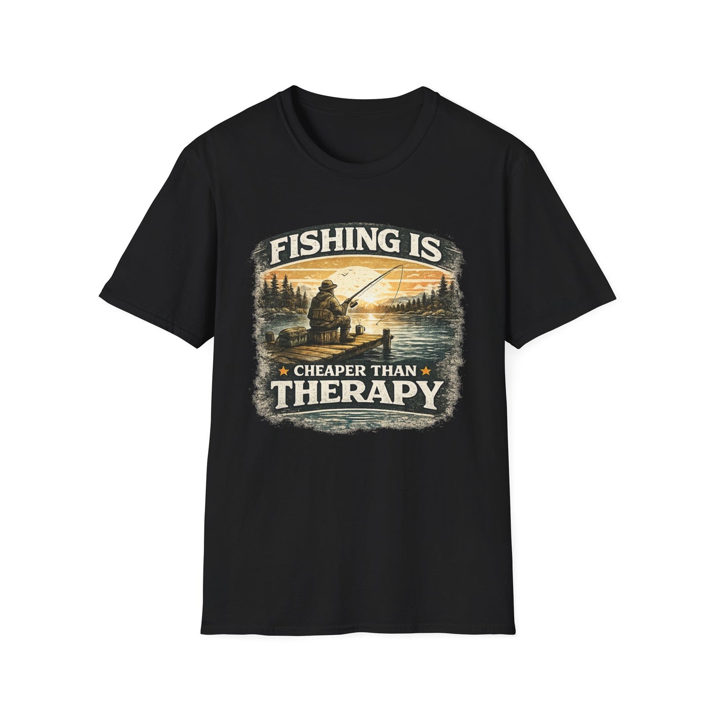 Fishing is Cheaper than Therapy T-Shirt