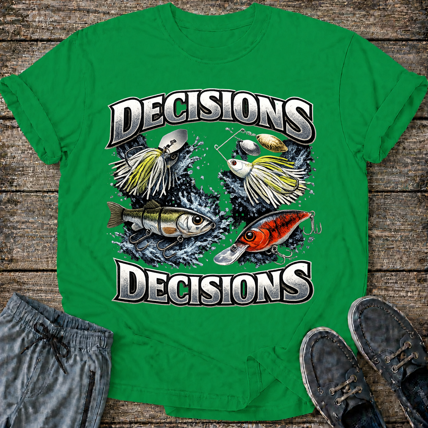 Decisions bass bait T-shirt