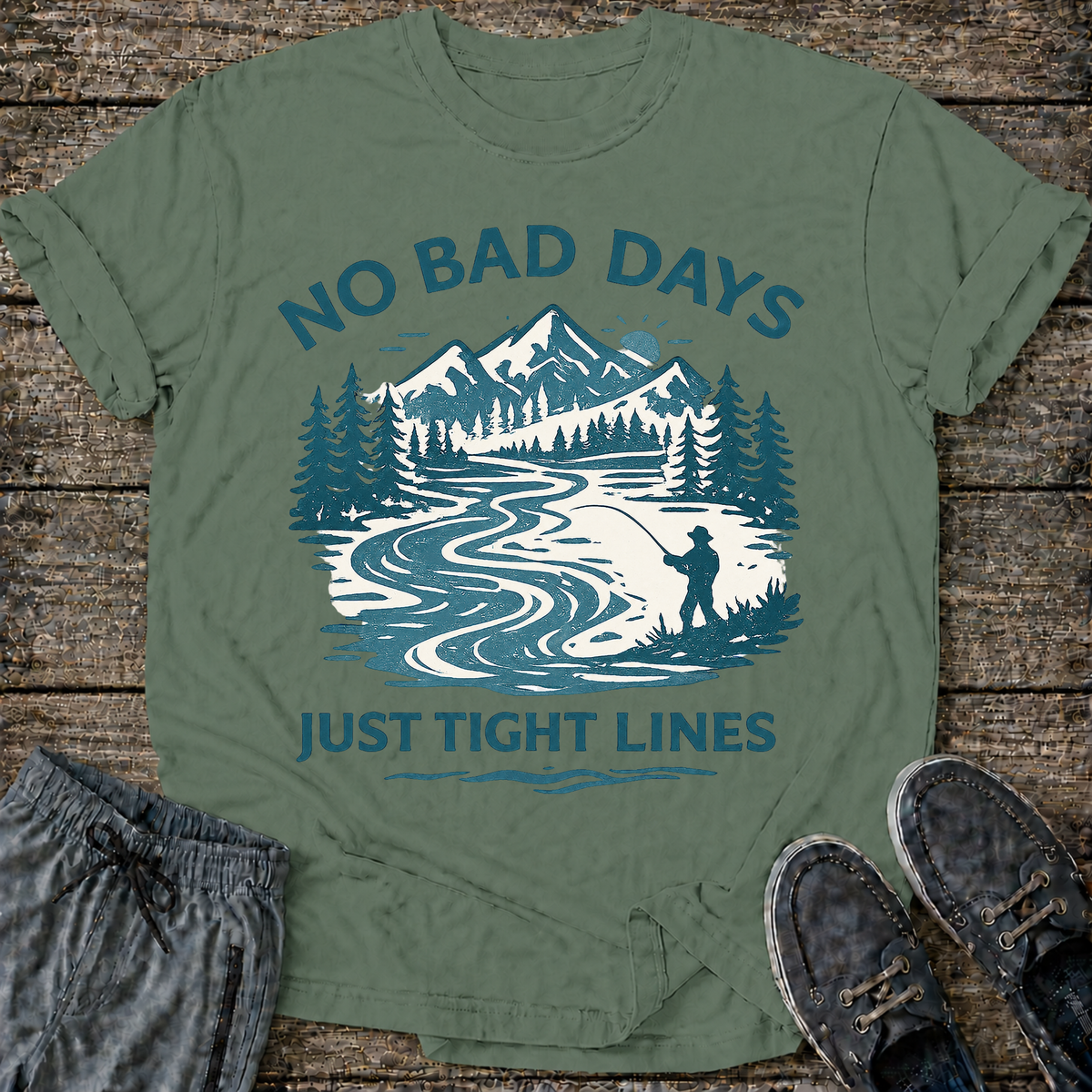 No Bad Days "Just Tight Lines T-Shirt