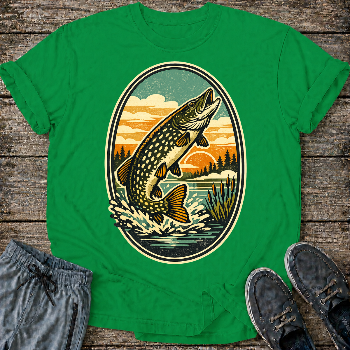 Retro Northern Pike T-Shirt