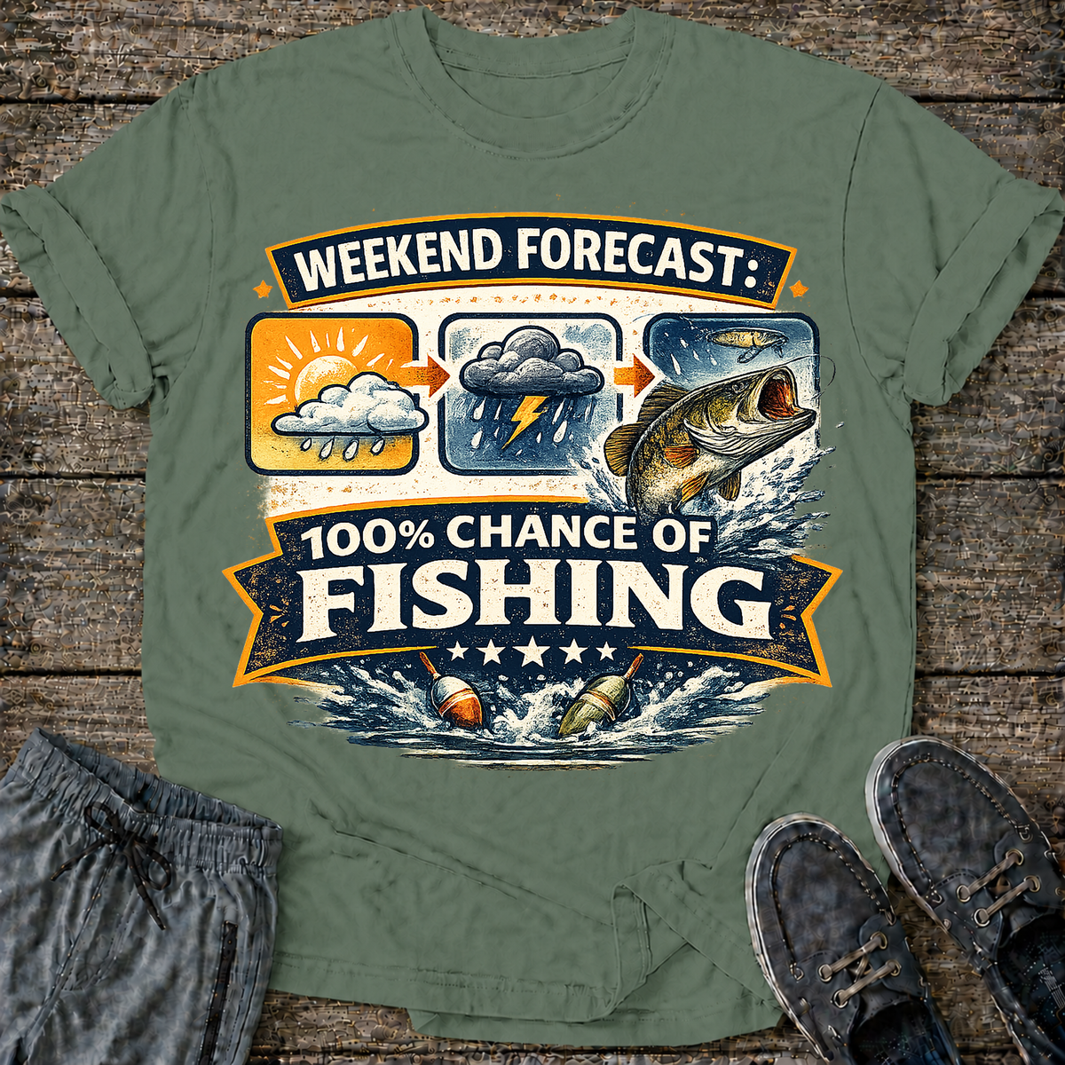Fishing Forecast T-Shirt