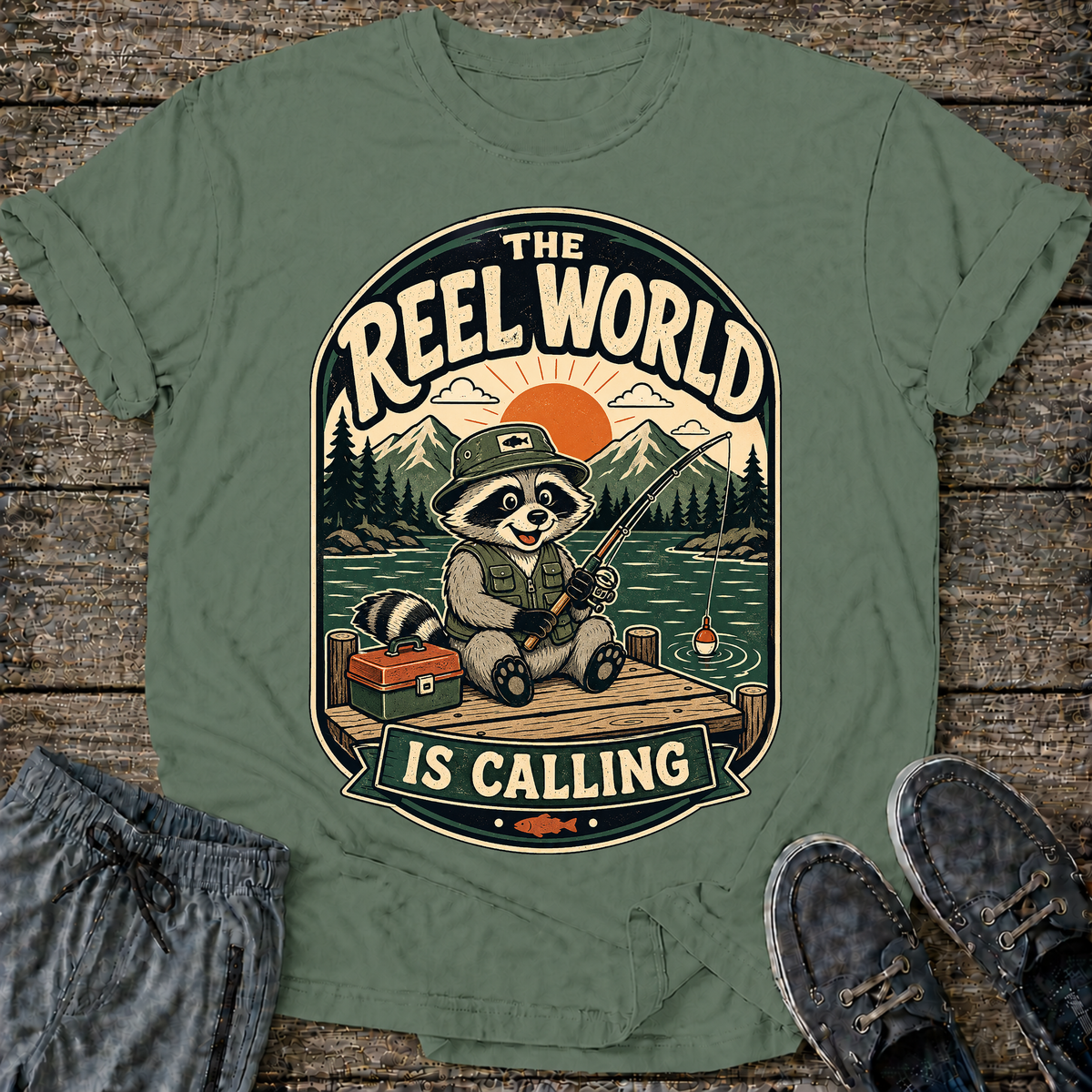 The Reel World Is Calling T-Shirt