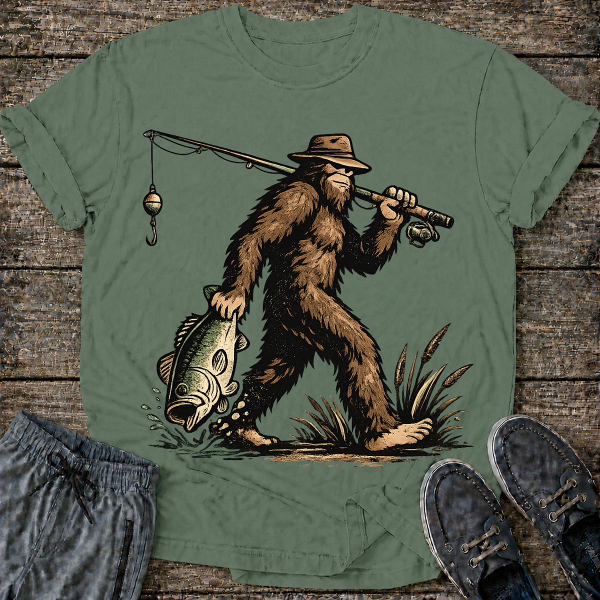 Big Foot Trophy Catch T-Shirt