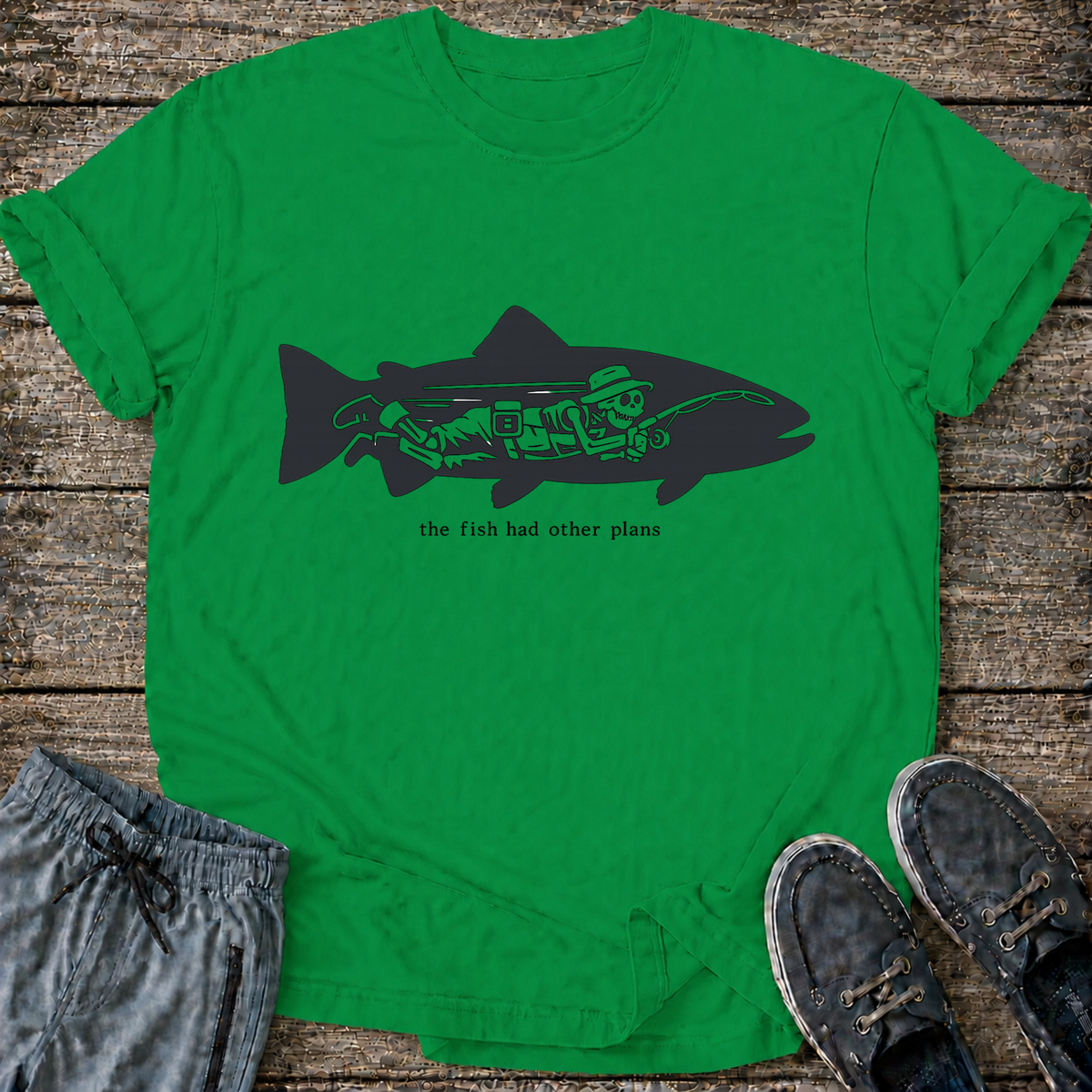 Fishing Skeleton T-Shirt