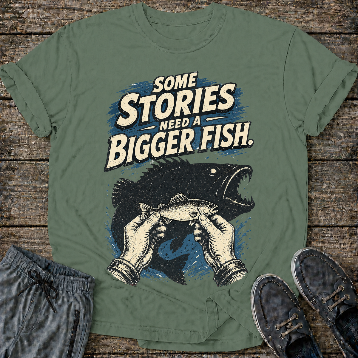 Some Stories Need a Bigger Fish T-Shirt