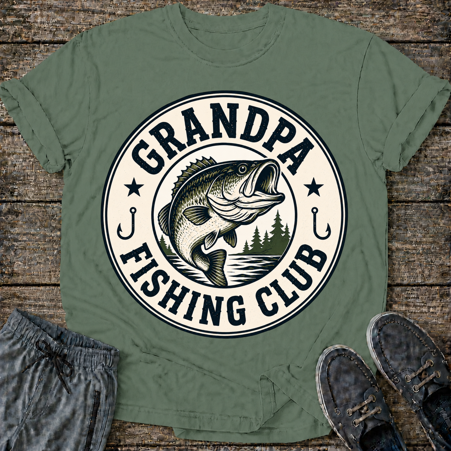 Grandpa Fishing Club T-Shirt