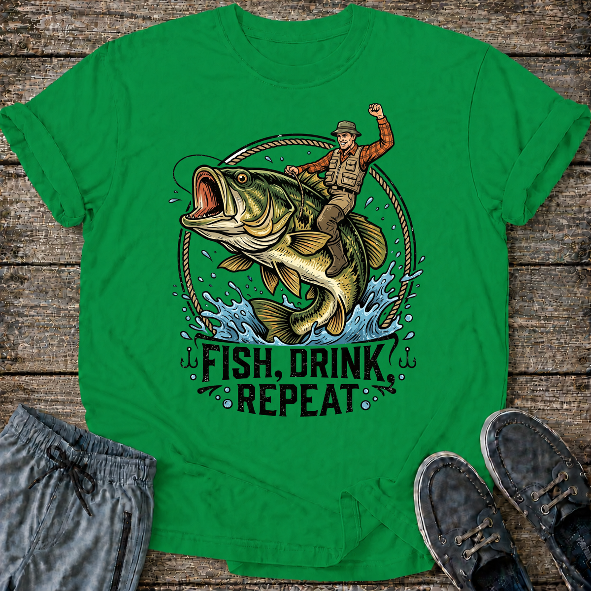 Fish, Drink, Repeat T-Shirt