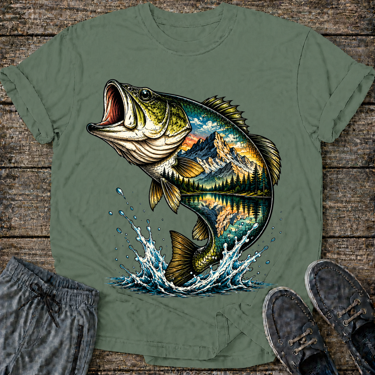 Color Mountain Bass T-Shirt