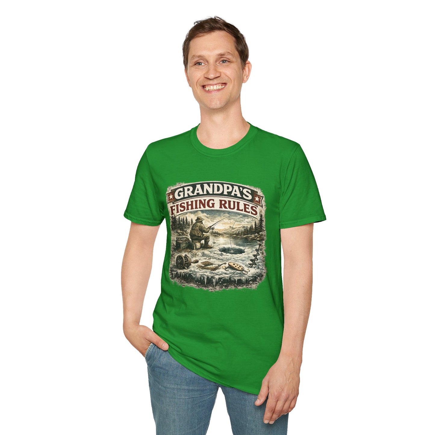 Grandpa Fishing Rules T-Shirt