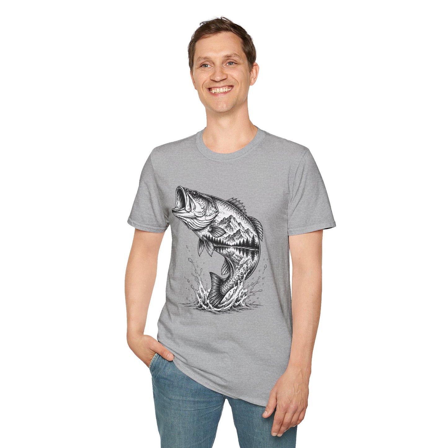 Mountain Art Bass  T-Shirt