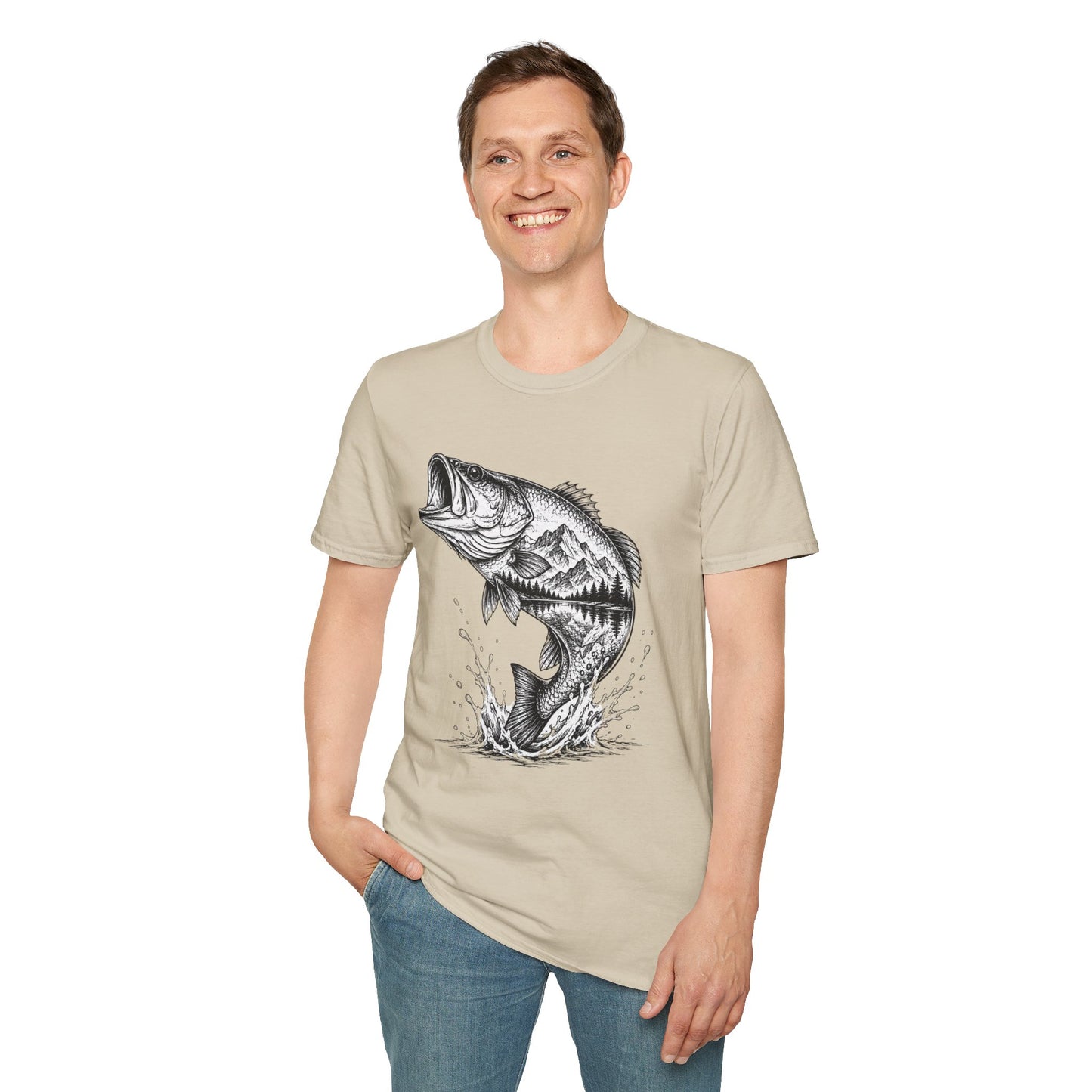 Mountain Art Bass  T-Shirt