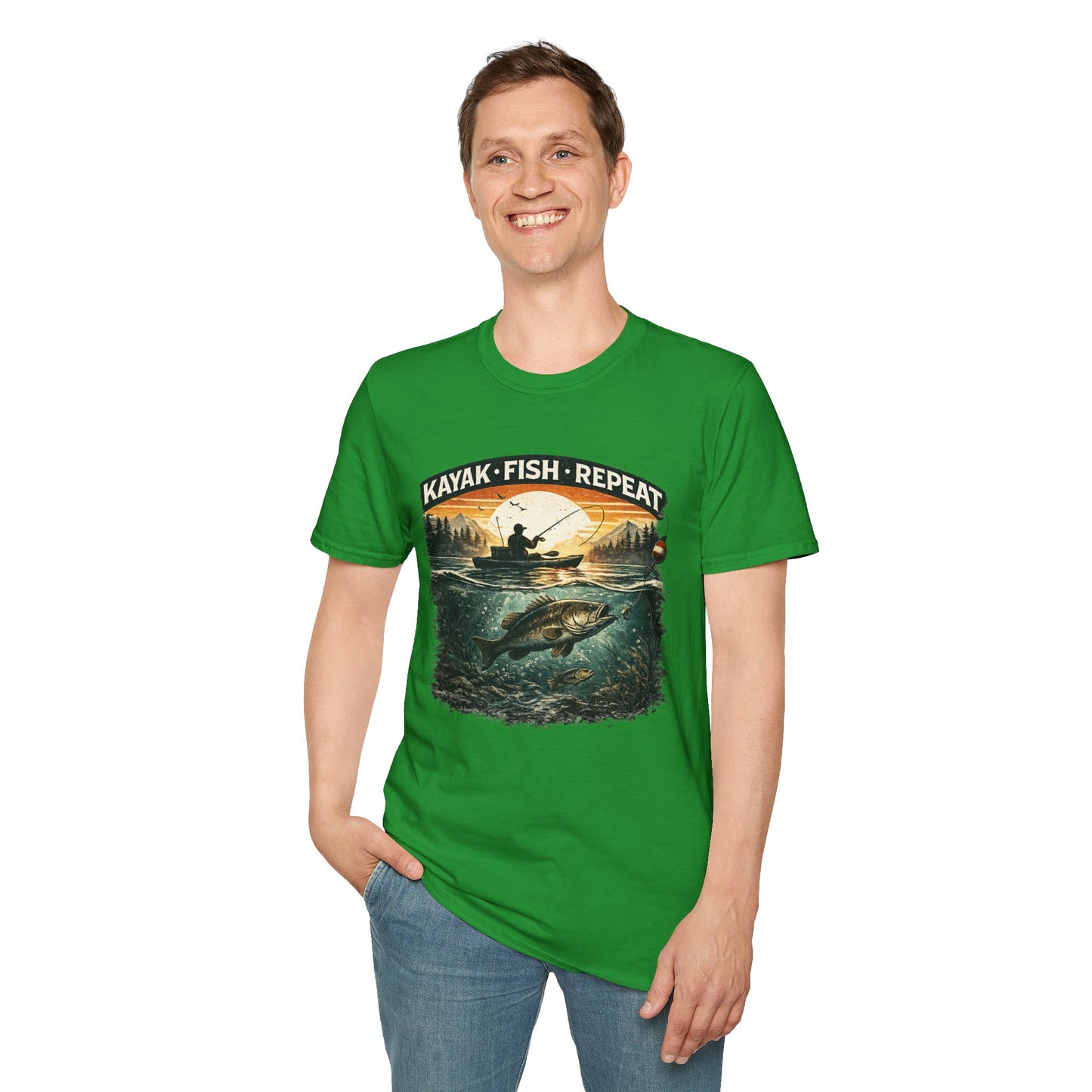 Kayak Fish Repeat T-Shirt