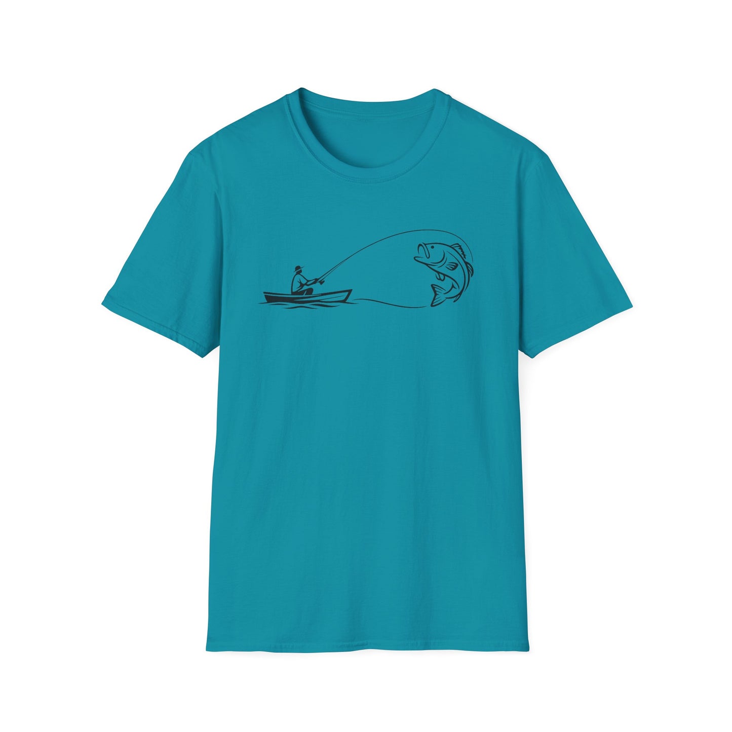 Fish Line Art T-Shirt
