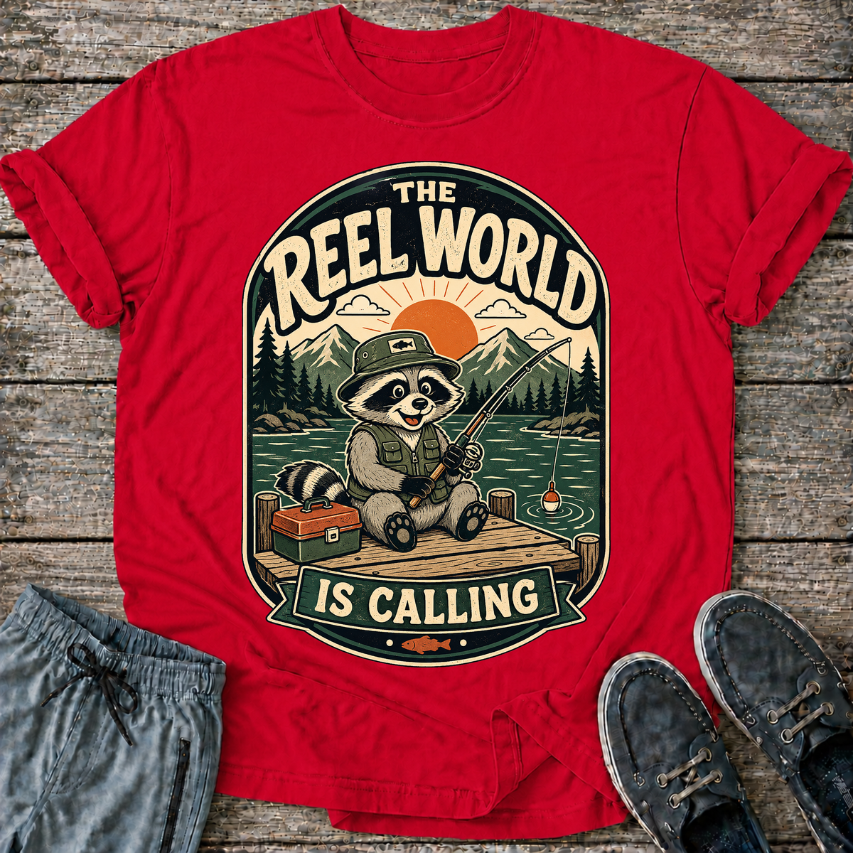 The Reel World Is Calling T-Shirt