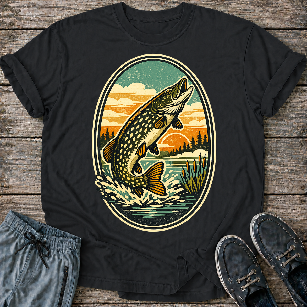 Retro Northern Pike T-Shirt