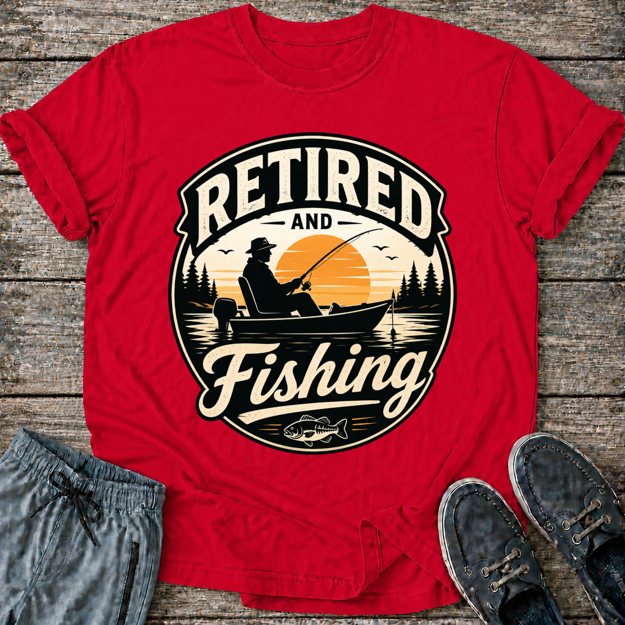 Retired and Fishing T-Shirt