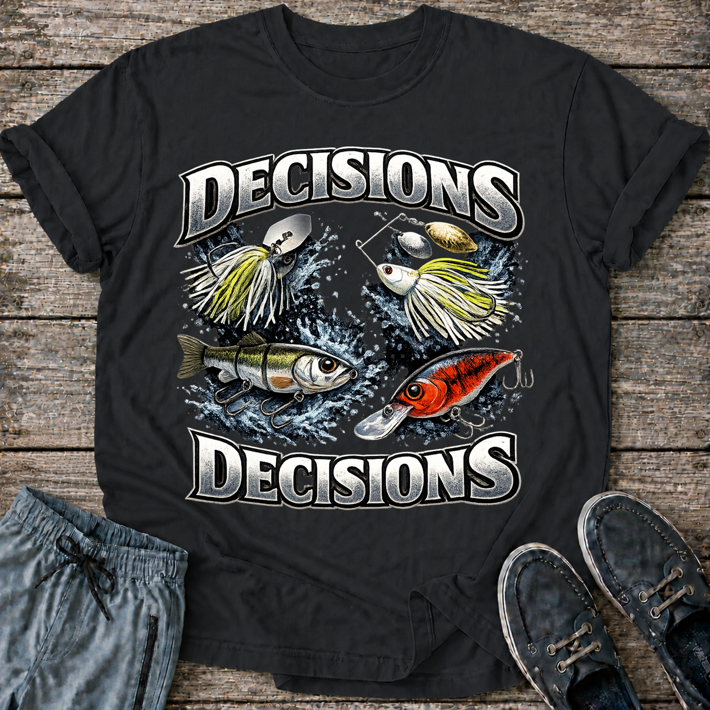 Decisions bass bait T-shirt
