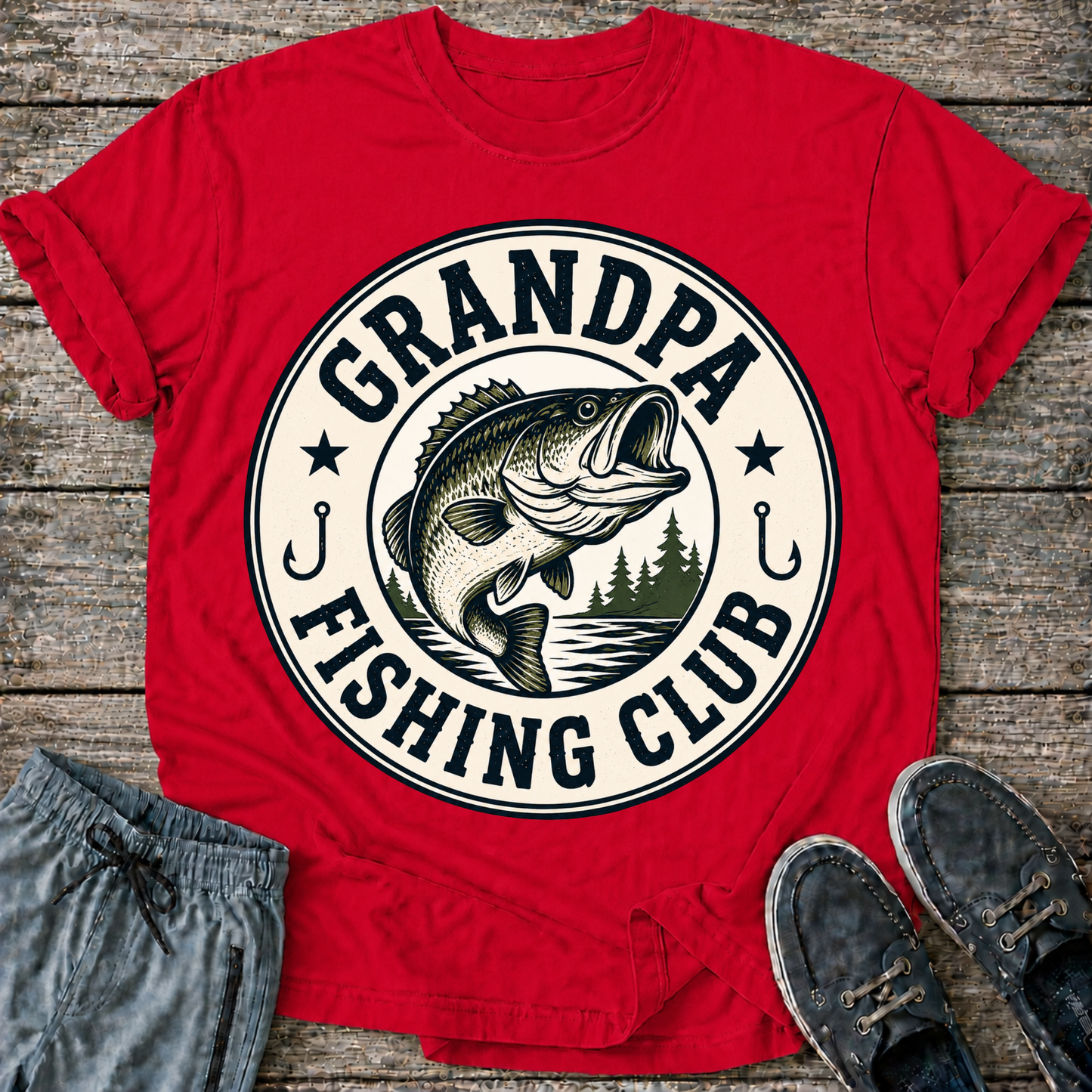 Grandpa Fishing Club T-Shirt