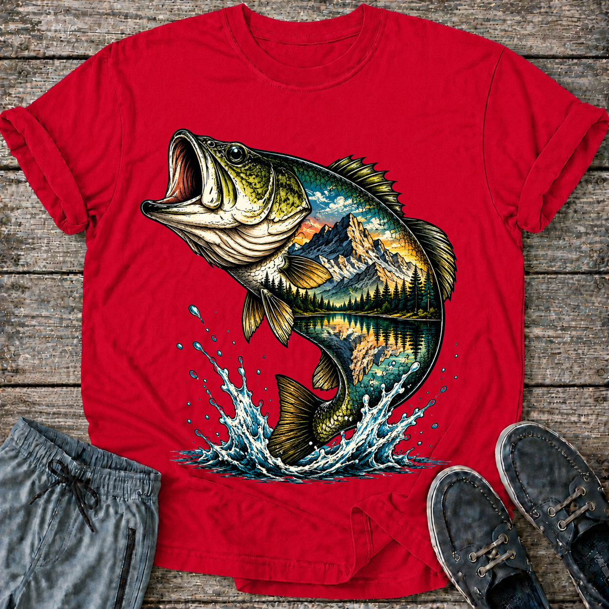 Color Mountain Bass T-Shirt