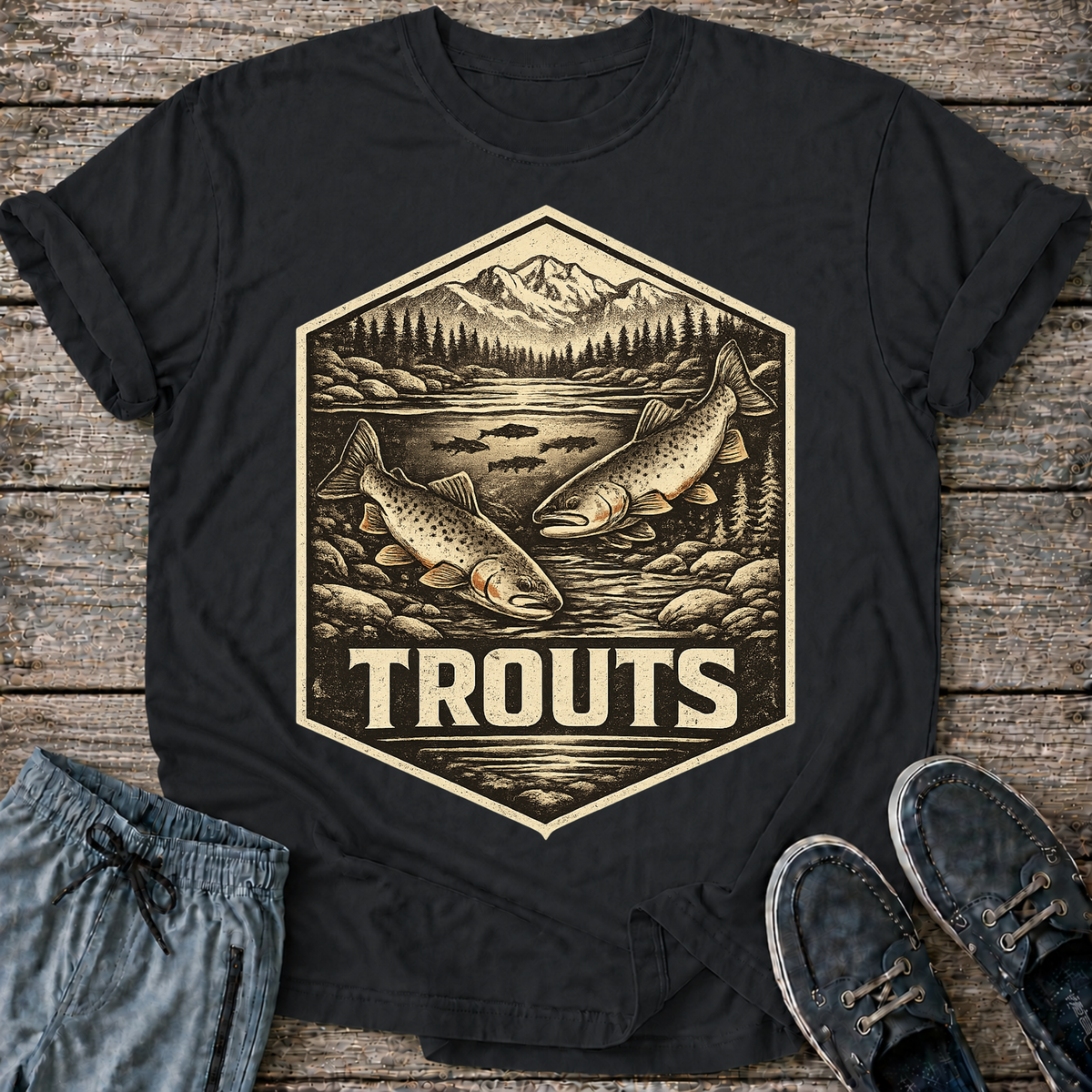Trout Fishing Tee T-Shirt