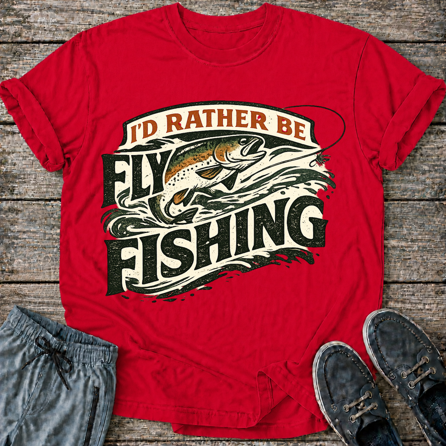 I'd Rather be Fly Fishing  T-Shirt
