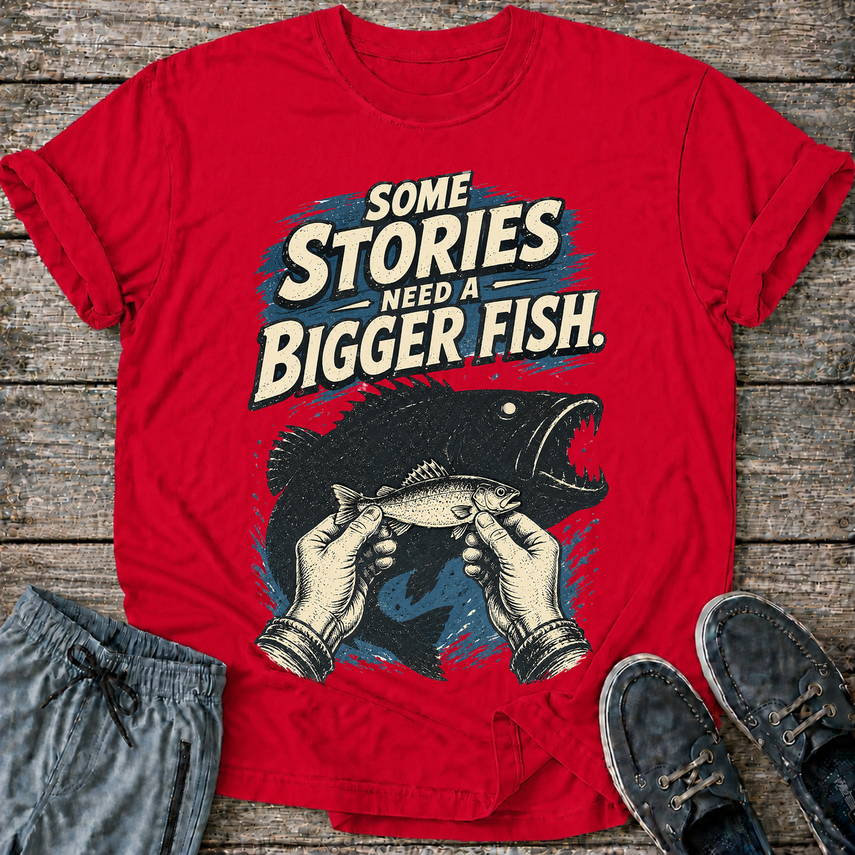 Some Stories Need a Bigger Fish T-Shirt